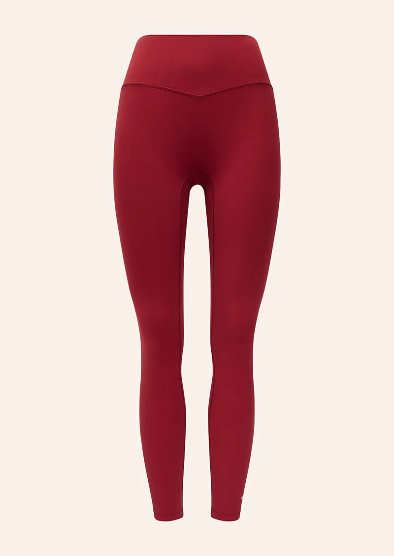SIGNATURE FULL LENGTH LEGGING IN CHERRY - 1