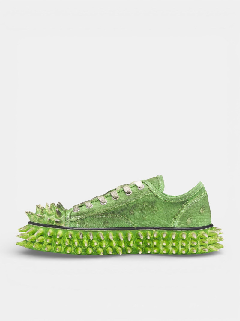 doublet Green Canvas Spiky Sneakers outlook