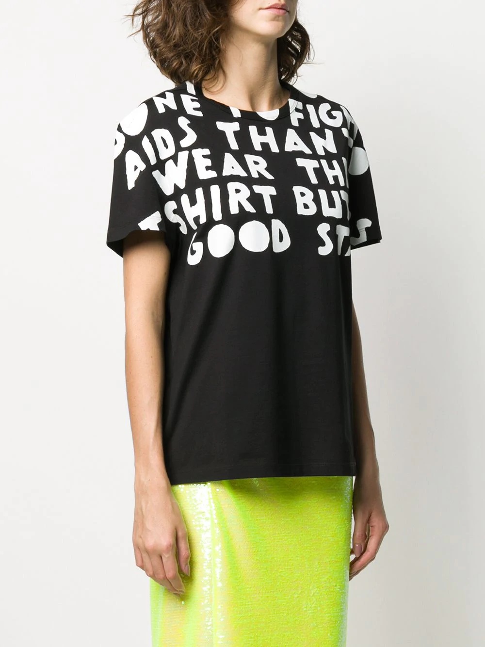 oversized slogan print T-shirt - 3