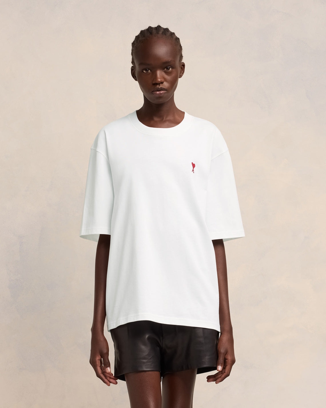 AMI Paris AMI DE COEUR BOXY FIT T-SHIRT | REVERSIBLE