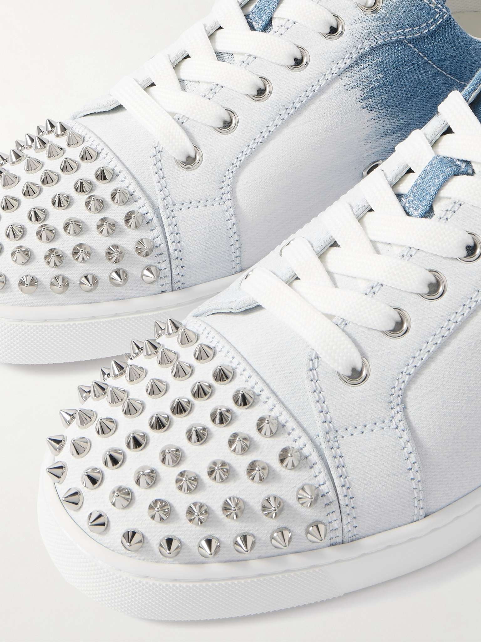 Louis Junior Spikes Studded Denim Sneakers - 6