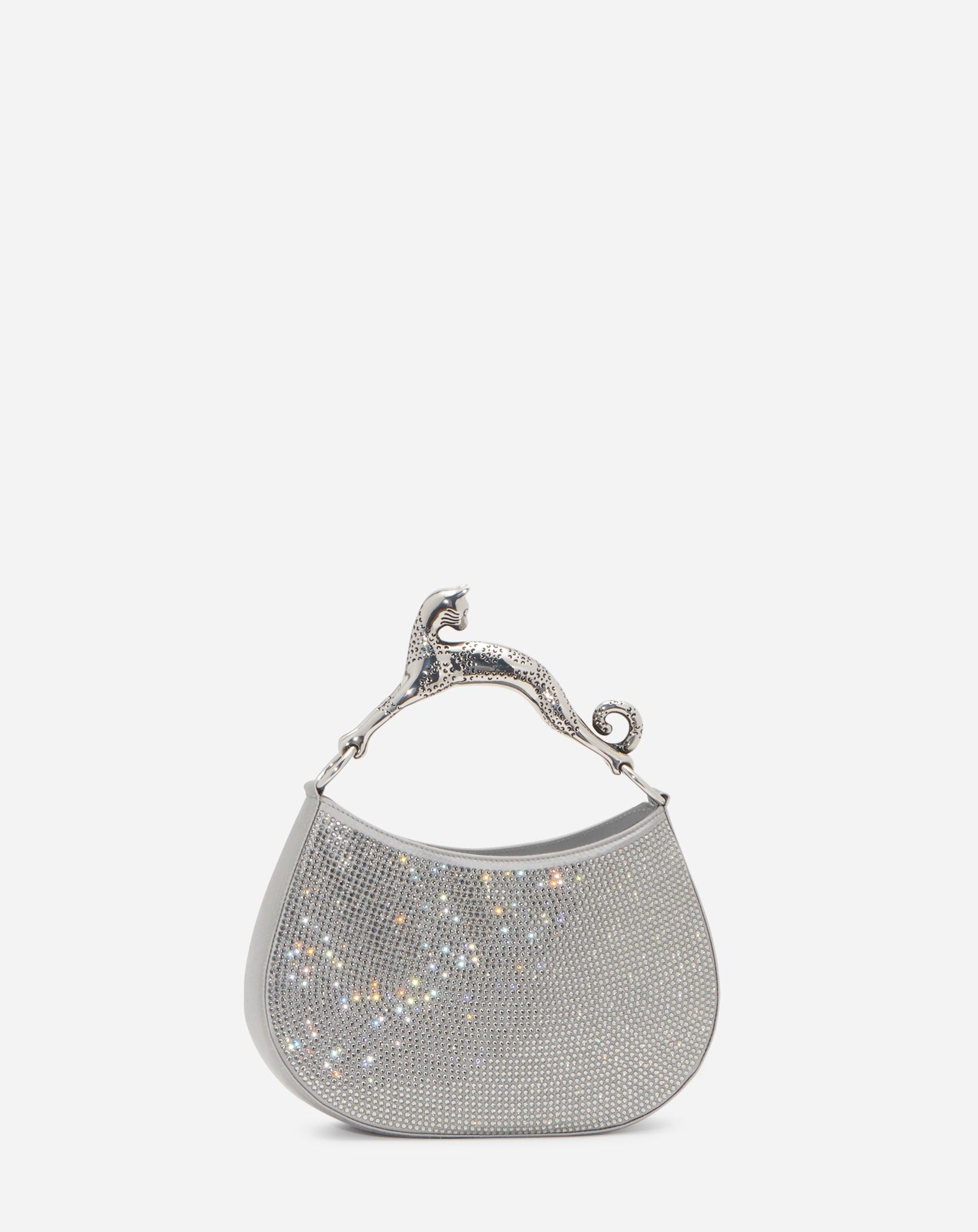 RHINESTONE HOBO CAT BAG MM - 1