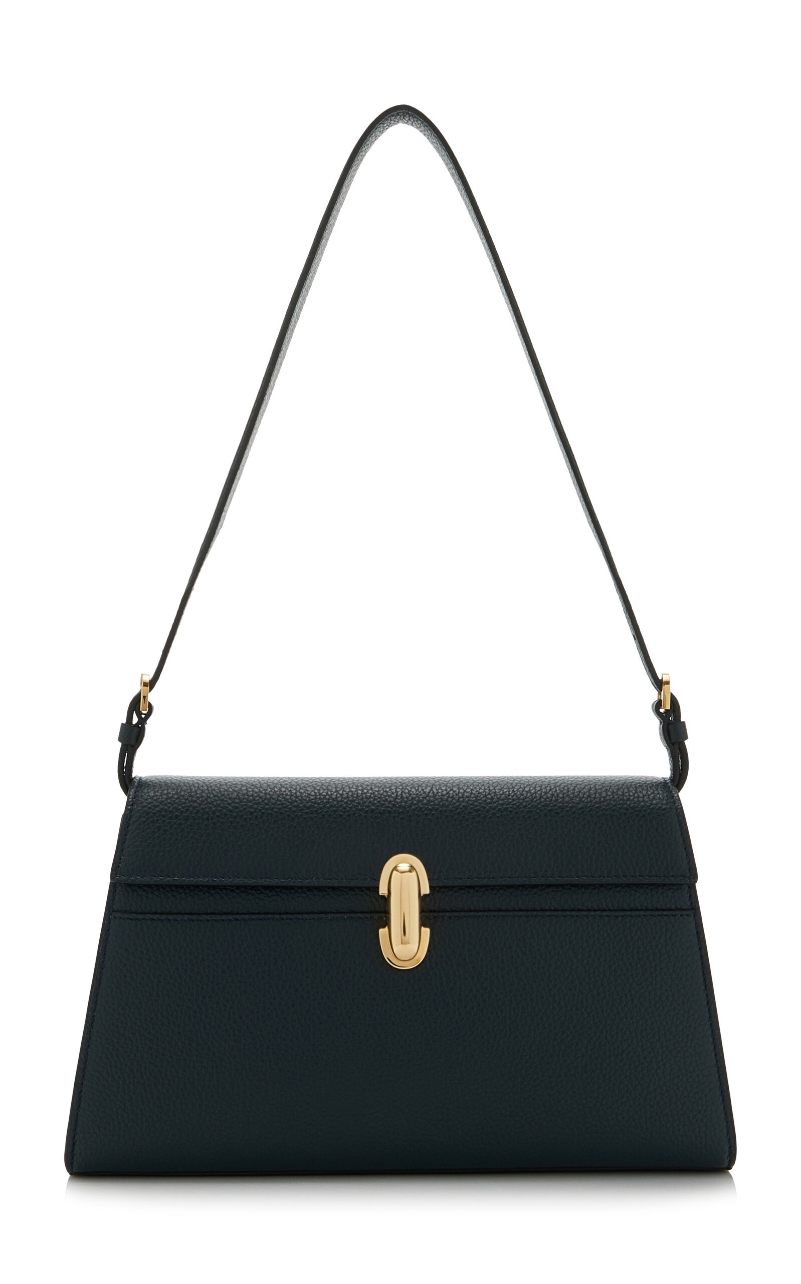 The Symmetry Leather Shoulder Bag navy - 1