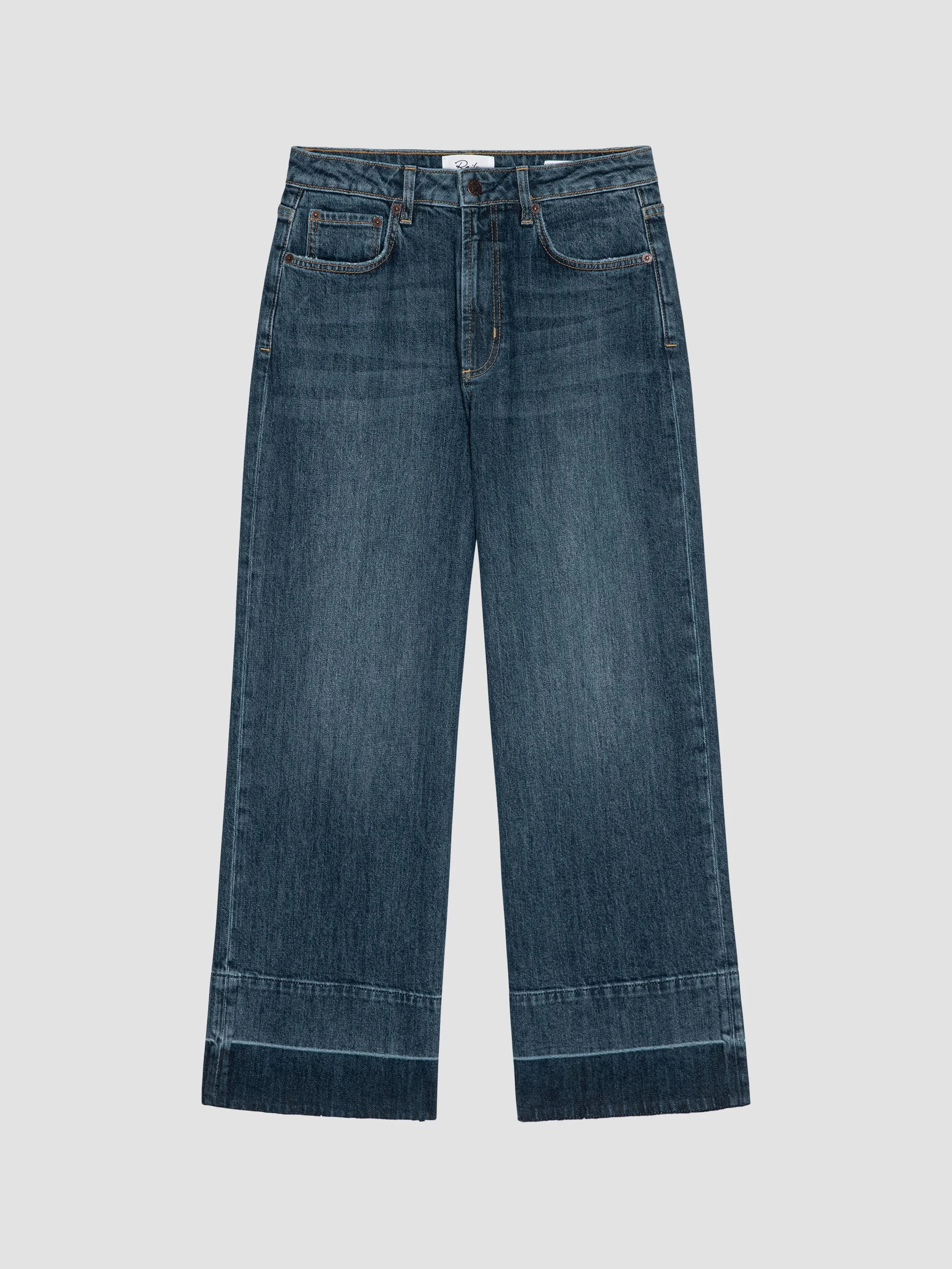 Women's Getty Wide-Leg Crop Jeans - Creekside - 1
