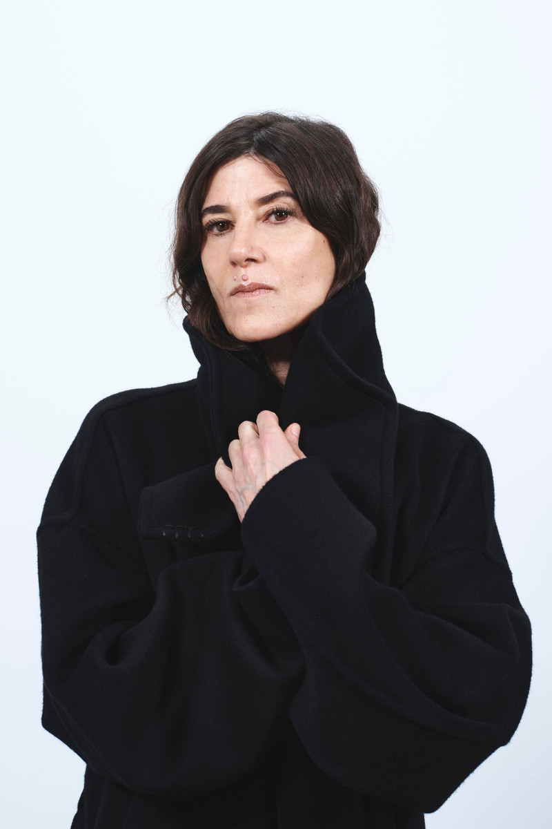 WOMENS LONGLINE WRAP FRONT COAT IN BLACK 5