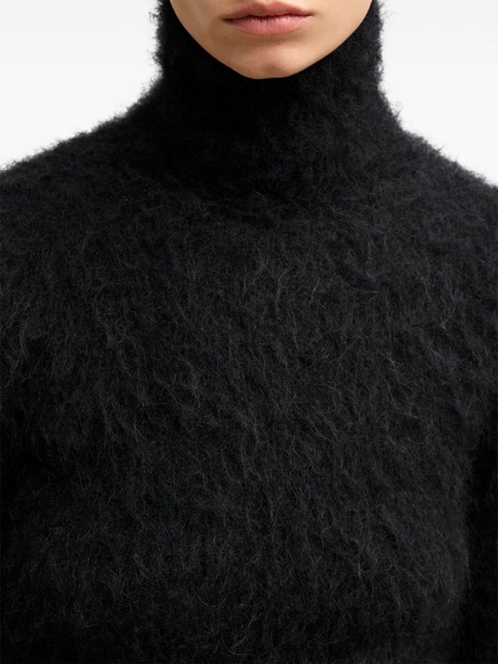 brushed-effect cotton jumper - 6