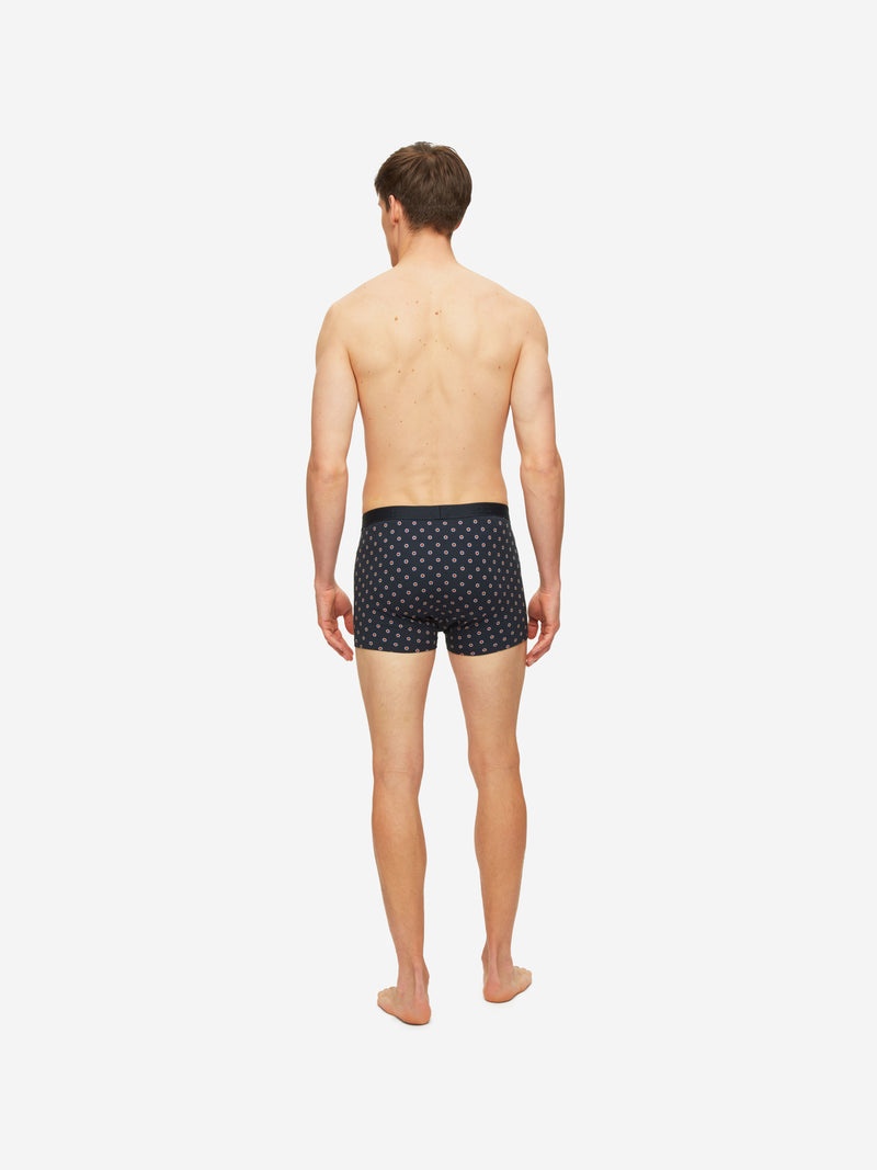 Men's Boxer Briefs Spot 5 Pima Cotton Stretch Navy - 4