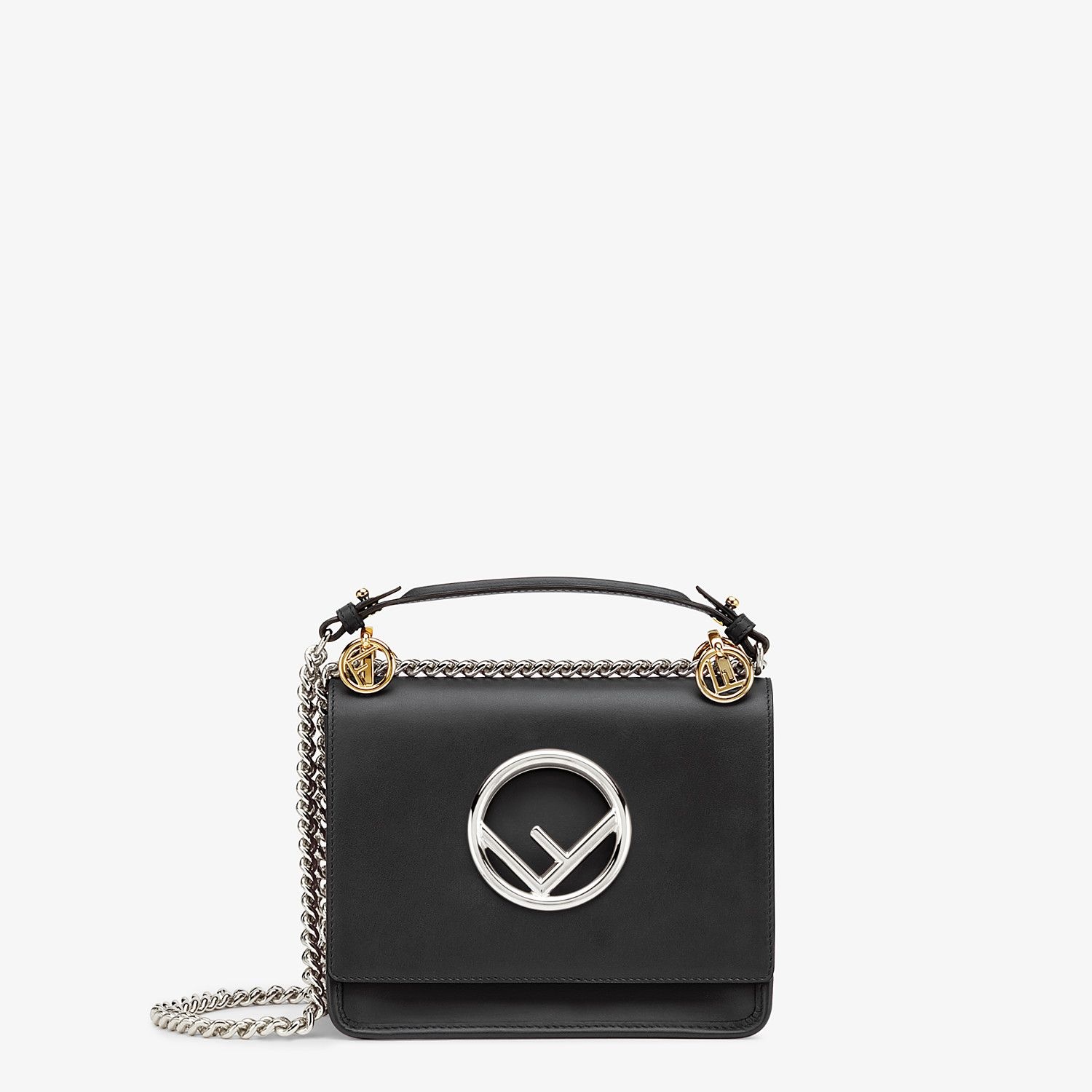 Black leather mini-bag - 1