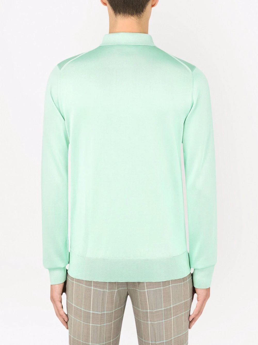 long-sleeve polo top - 4