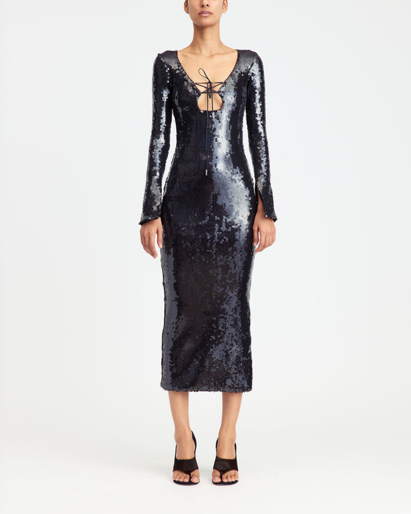16ARLINGTON SOLARIA MIDI DRESS IN SEQUIN outlook
