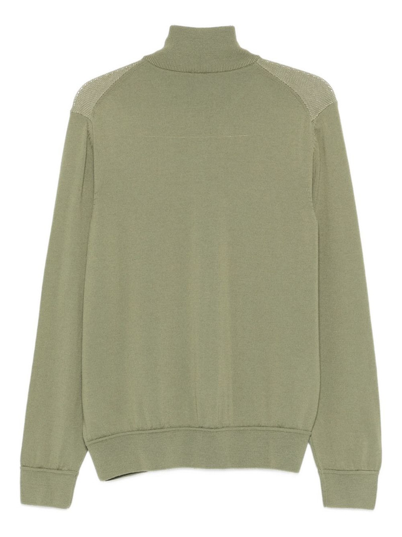 BOSS zip neck cardigan outlook