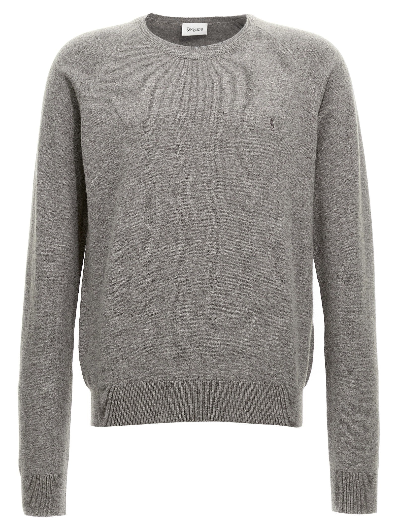 Saint Laurent Men Logo Embroidery Sweater - 1