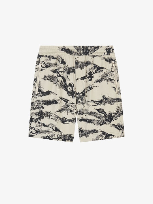 GOTHIC PRINTED SHORTS IN COTTON - 4