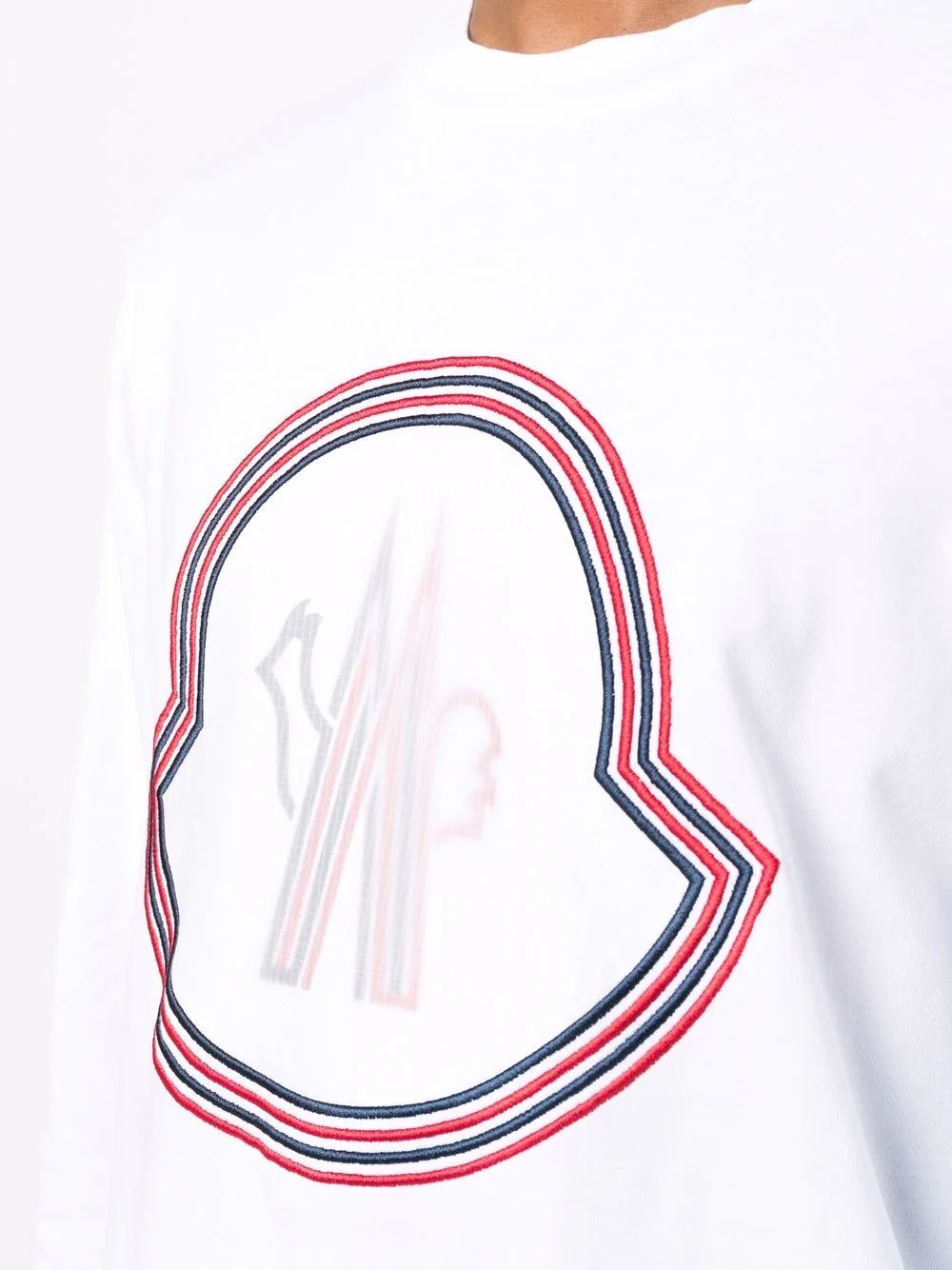 logo-embroidered long-sleeved T-shirt - 5