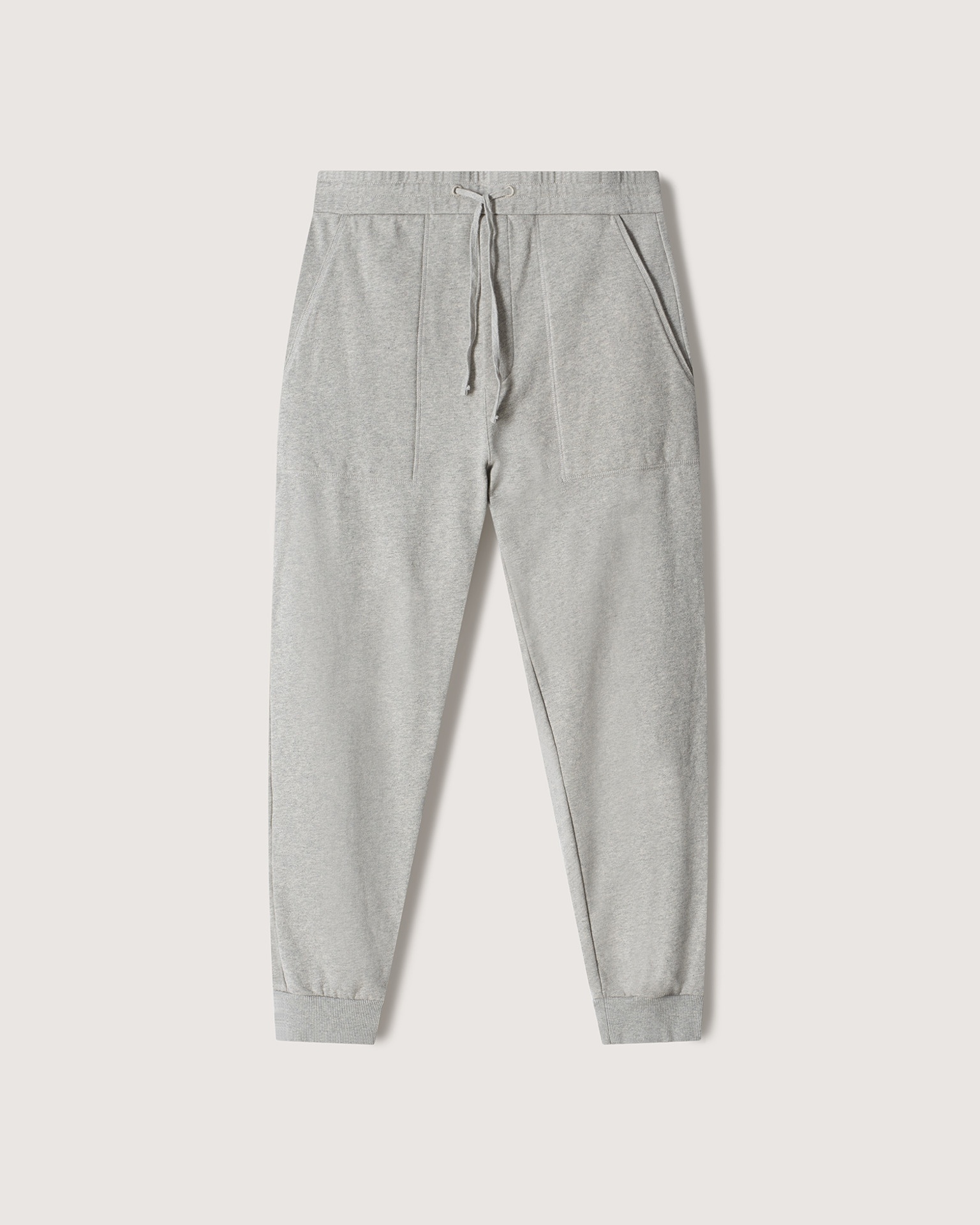 SHAY - Organic cotton logo sweatpants - Gray - 1
