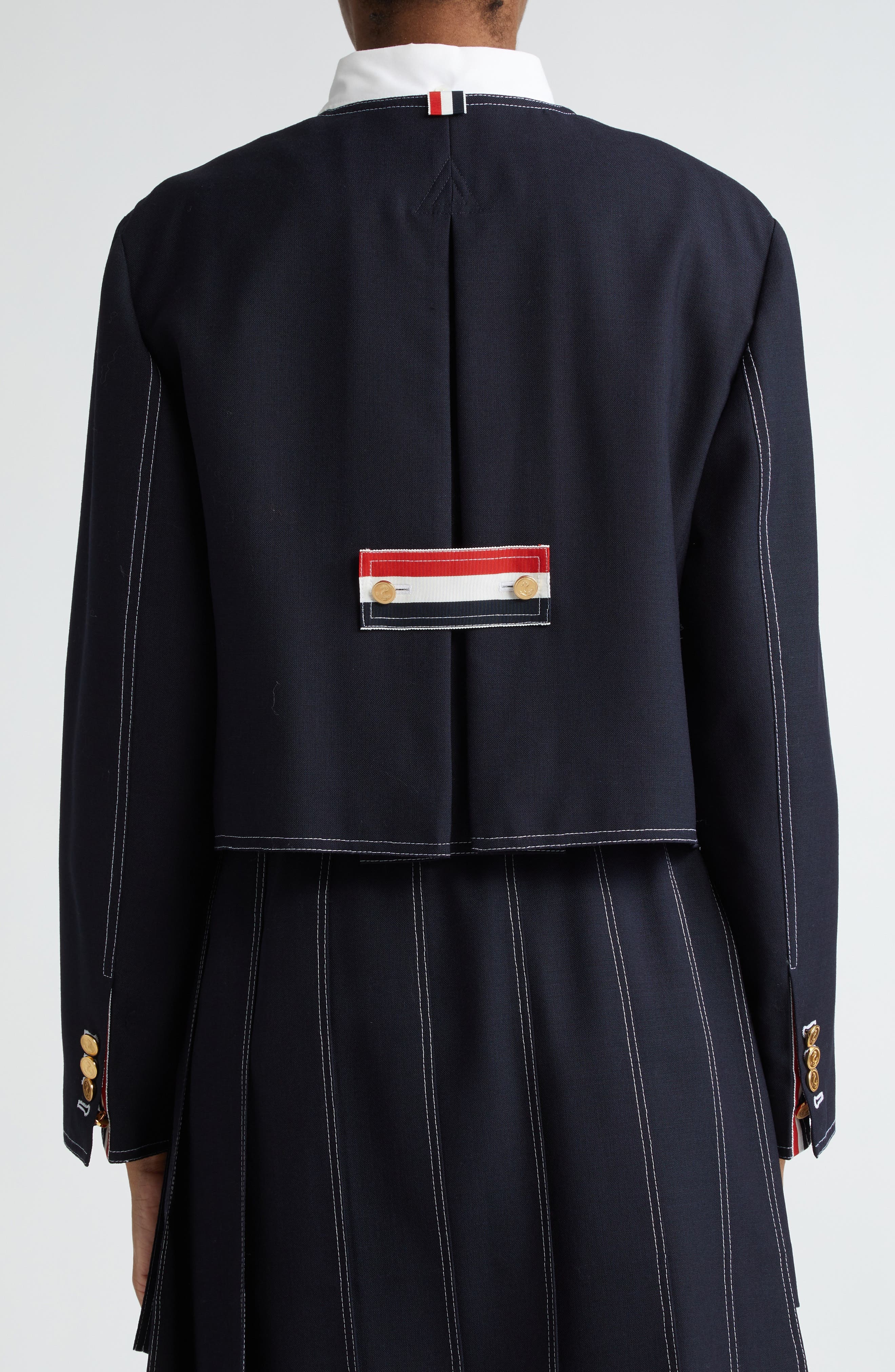 Boxy Crop Wool Jacket - 3