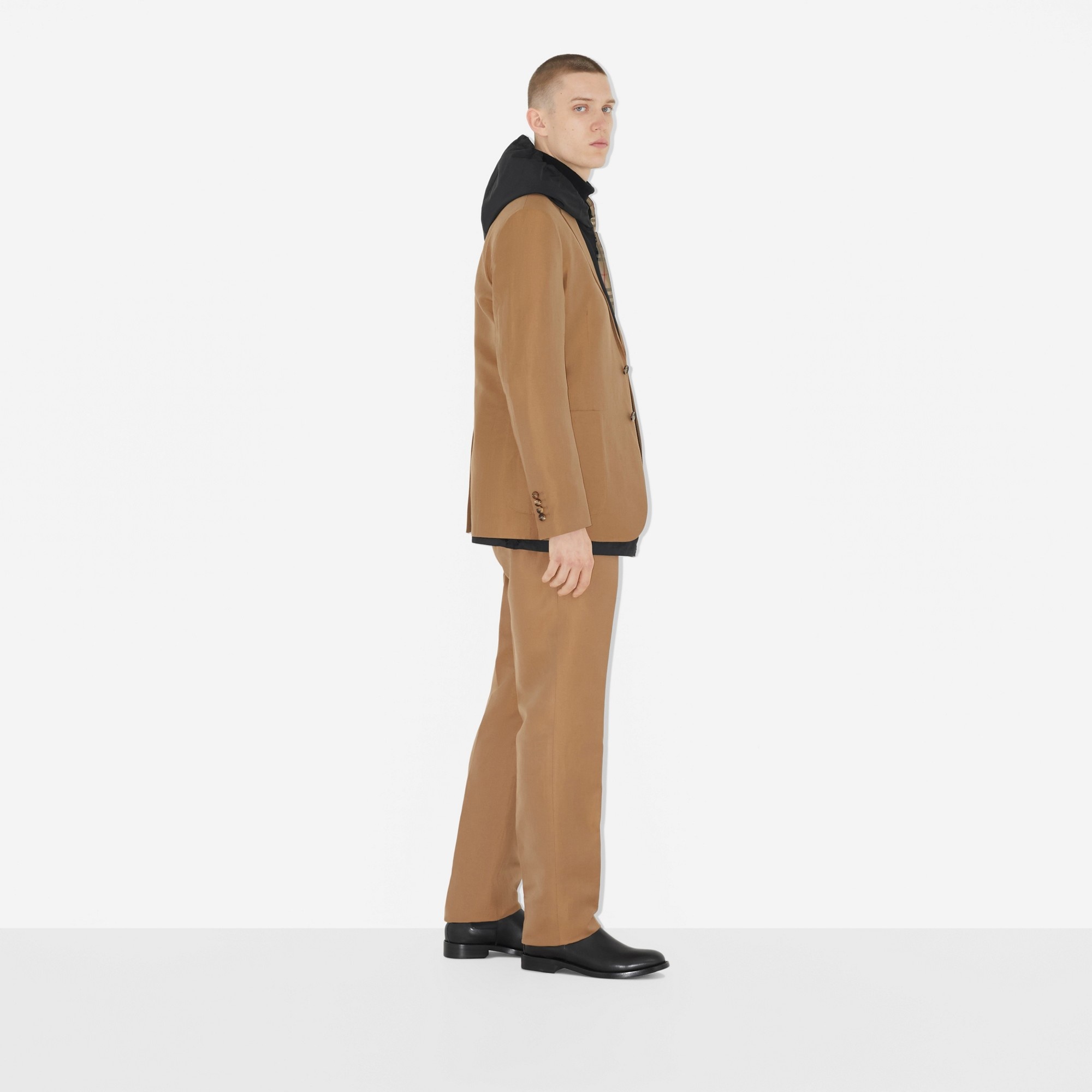 Wool Linen Tailored Trousers - 3