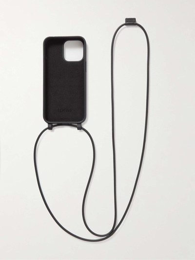 Loewe Logo-Debossed Rubber iPhone 14 Pro Max Case with Lanyard outlook