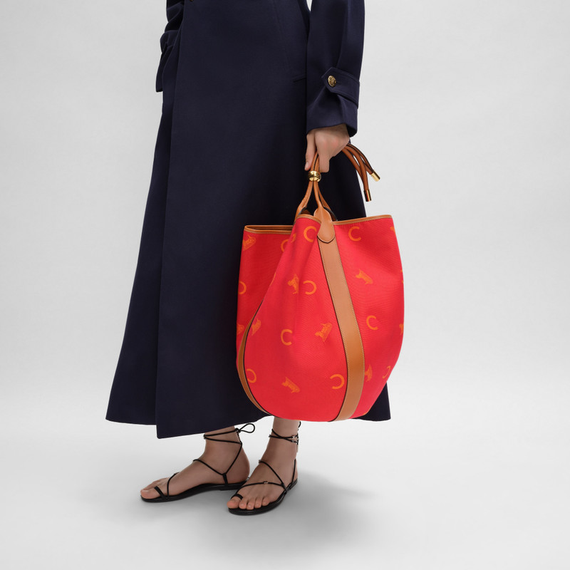 LARGE DROP BUCKET BAG IN JACQUARD C SULKY TEXTILE 3