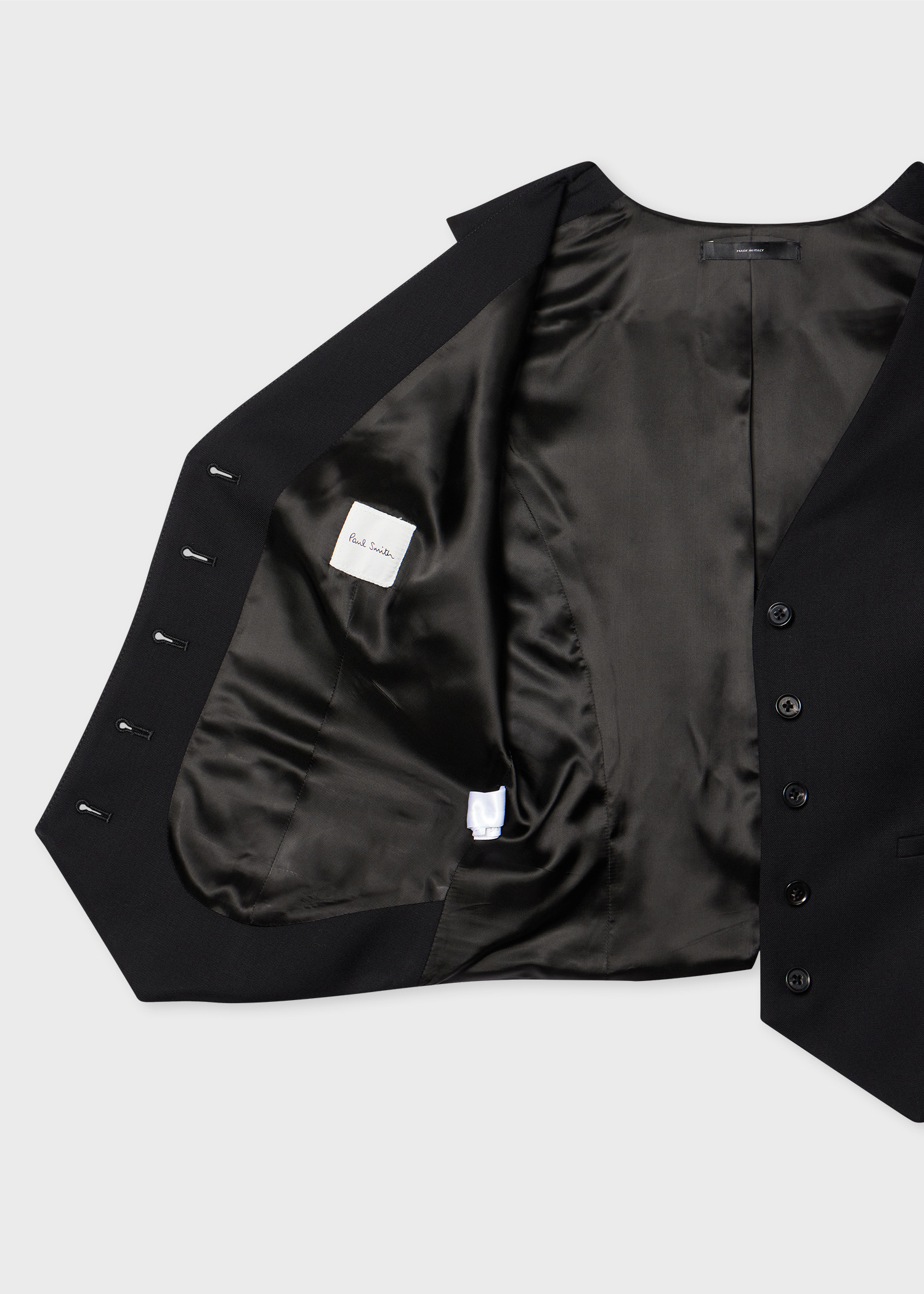 A Suit To Travel In - Women's Black Wool Waistcoat & Tailored Skirt - 3