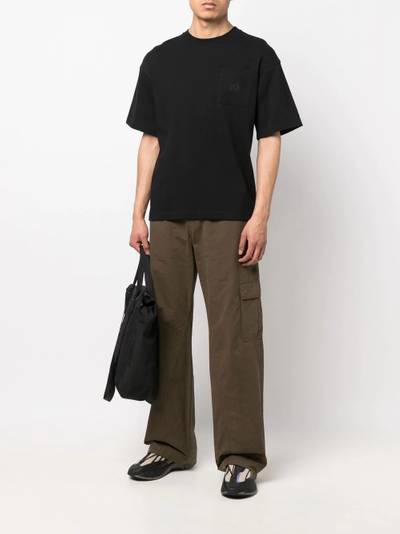 White Mountaineering logo-embroidered pocket T-shirt outlook