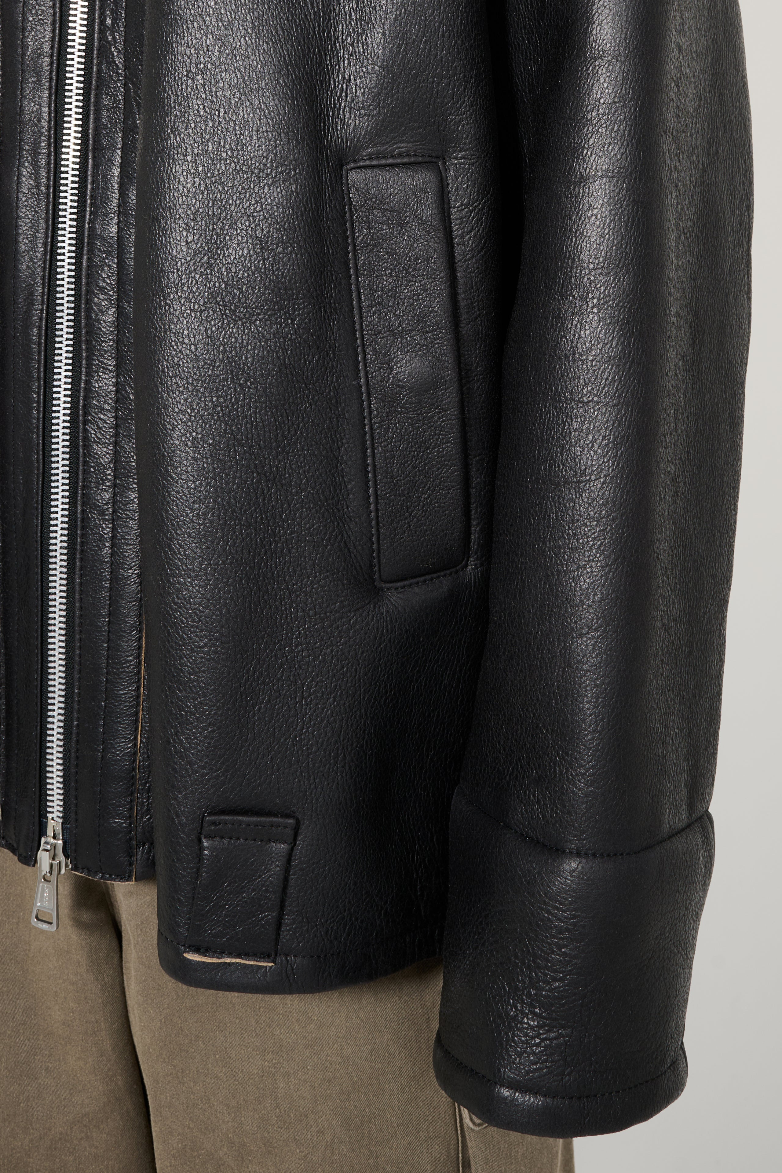 OUR LEGACY BLIZZARD JACKET NATURAL AVIATOR SHEARLING - 5