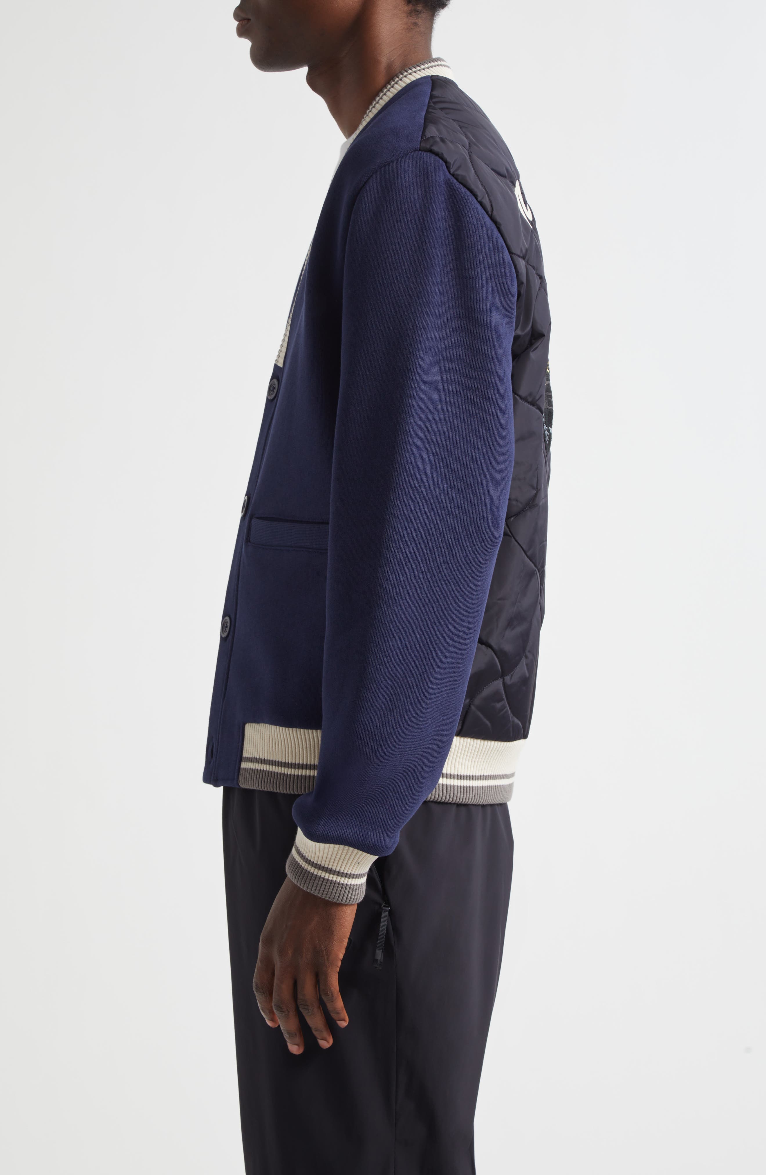 Moncler Genius x Mercedes-Benz by Nigo Cotton Fleece Cardigan in 754 - 3