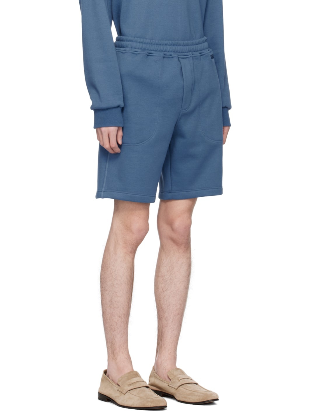 Blue Drawstring Shorts - 2
