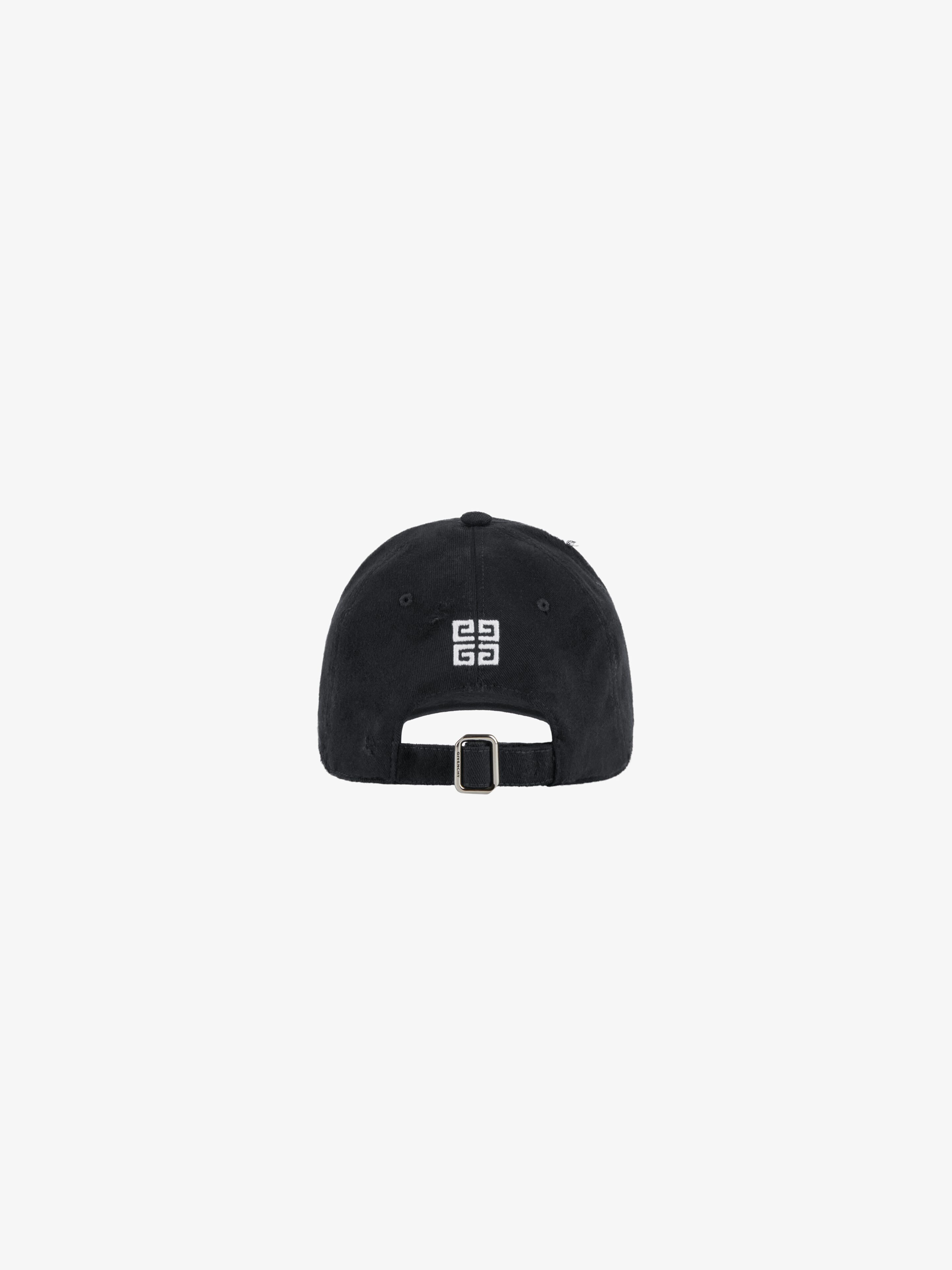 GIVENCHY CAP IN RIPPED & REPAIRED COTTON WITH STUDS - 5