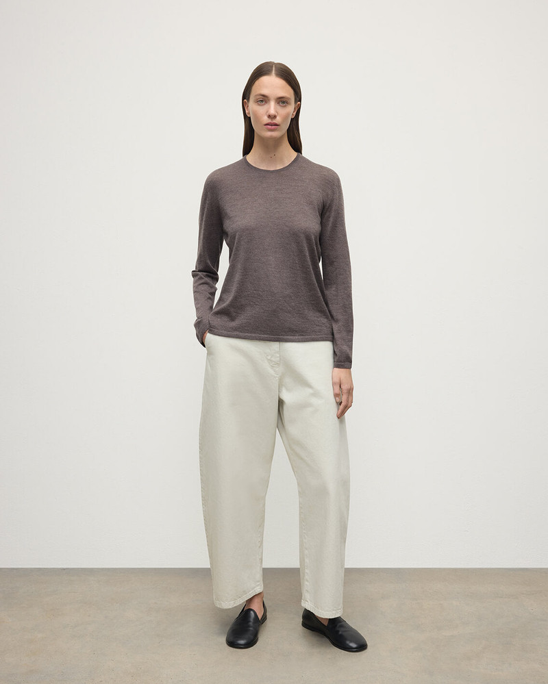 Johnstons of Elgin Superfine Cashmere Brown Jumper outlook