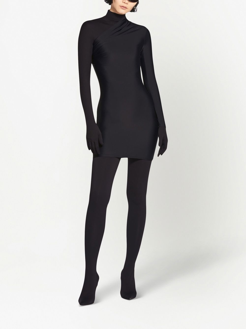 BALENCIAGA single sleeve mini dress | REVERSIBLE
