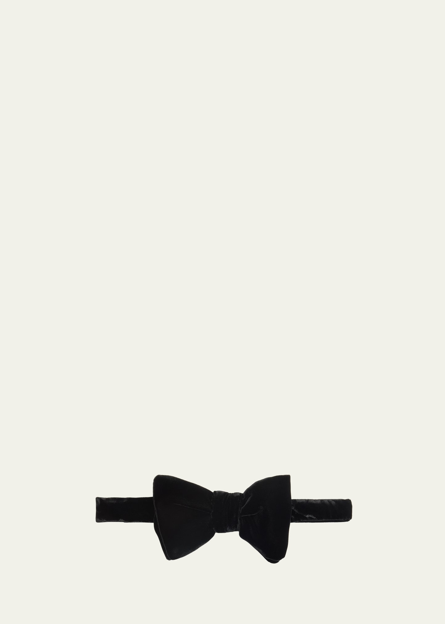 Men's Pre-Tied Velvet Bow Tie - 1