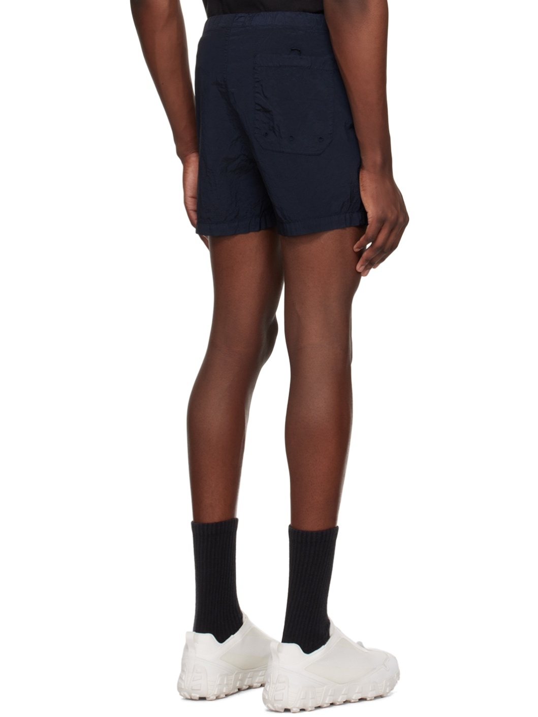Navy Patch Swim Shorts - 3