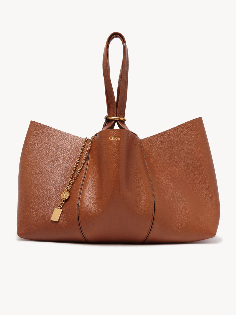 Chloé CHLOÉ SPIN EAST-WEST TOTE BAG IN GRAINED LEATHER outlook
