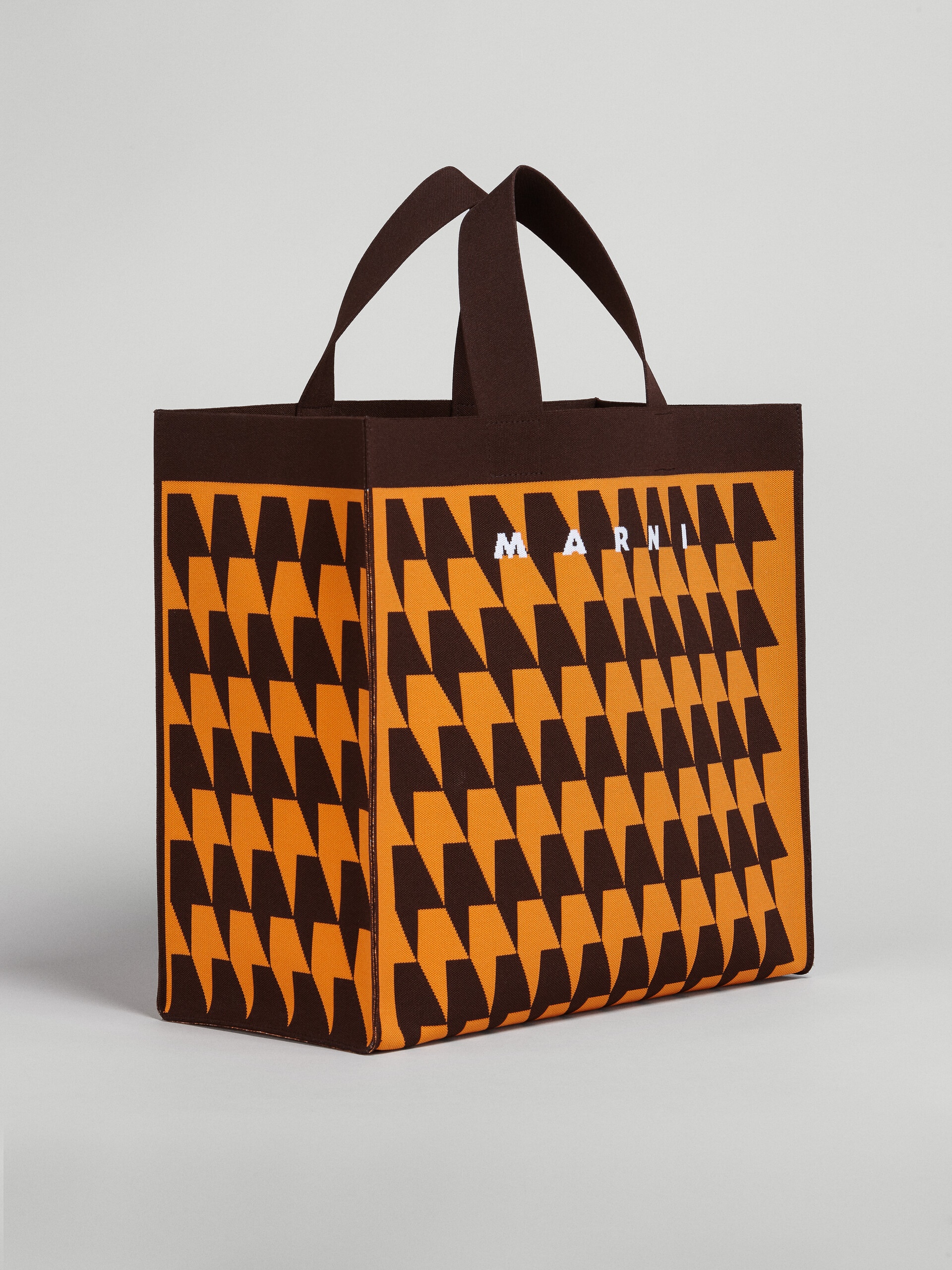 HOUNDSTOOTH JACQUARD SHOPPING BAG - 5