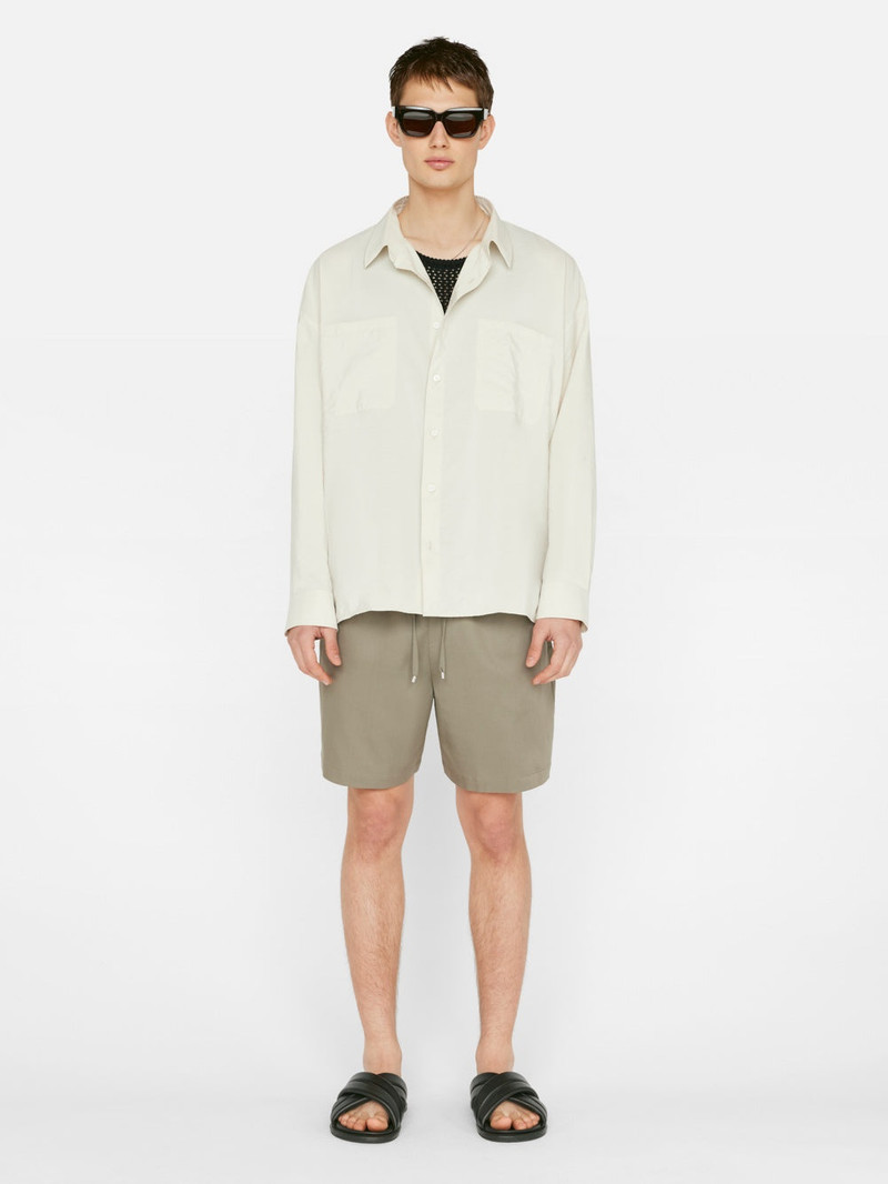 FRAME Soft Cotton Traveler Short in Desert Sage outlook