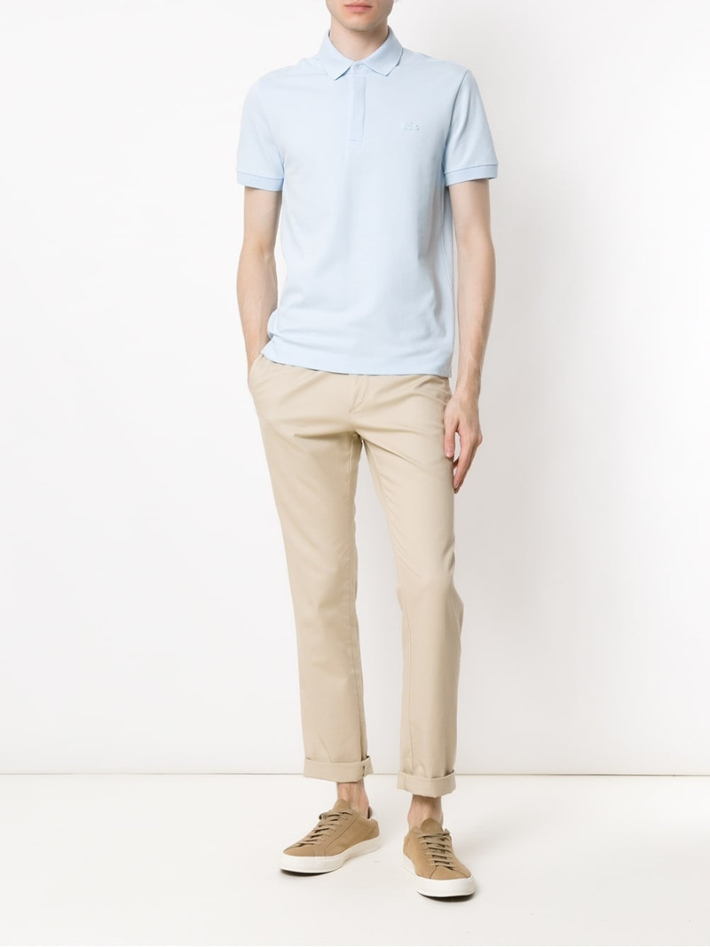 LACOSTE logo-patch short-sleeve polo shirt outlook