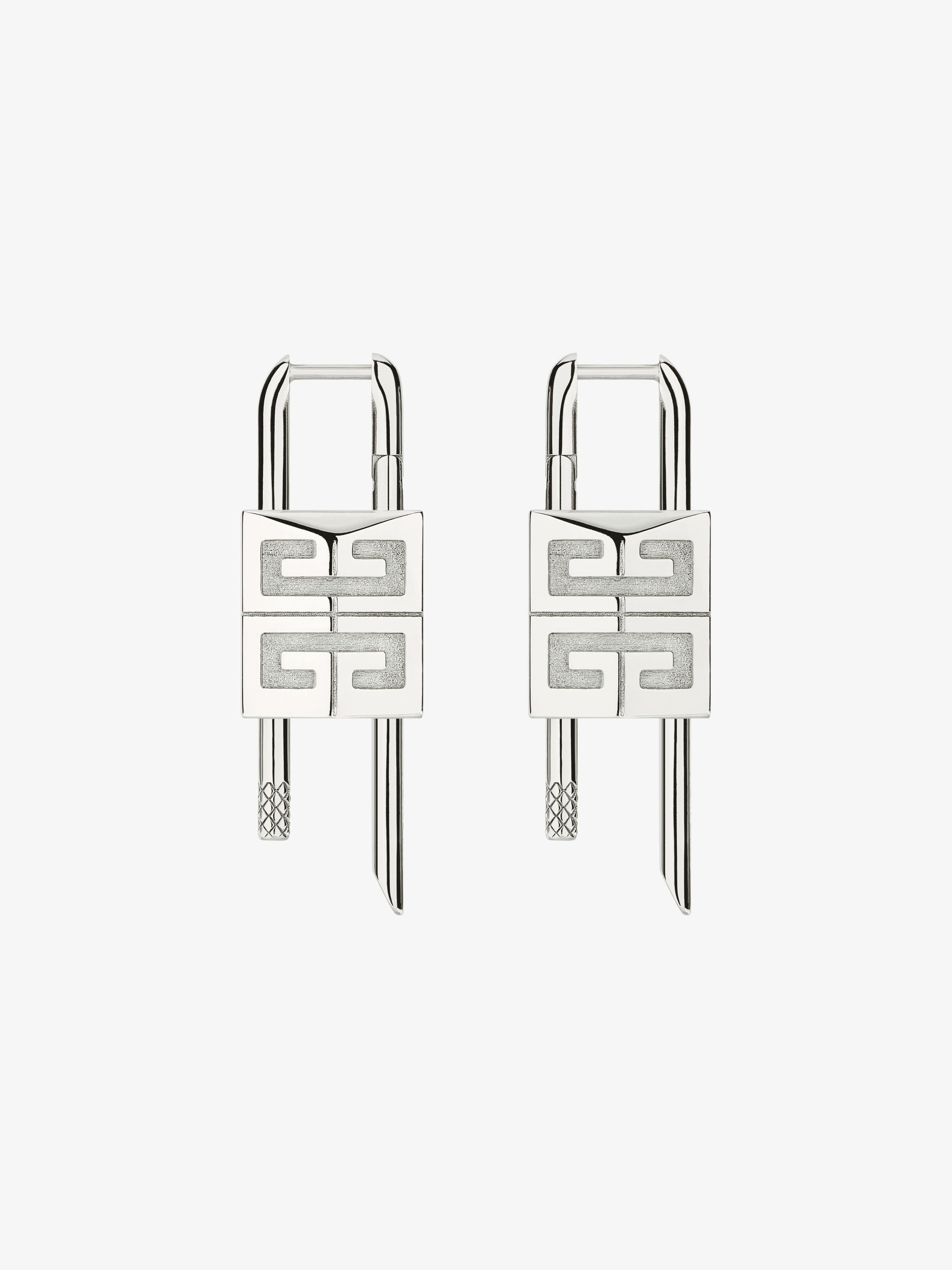 LOCK EARRINGS IN METAL - 1