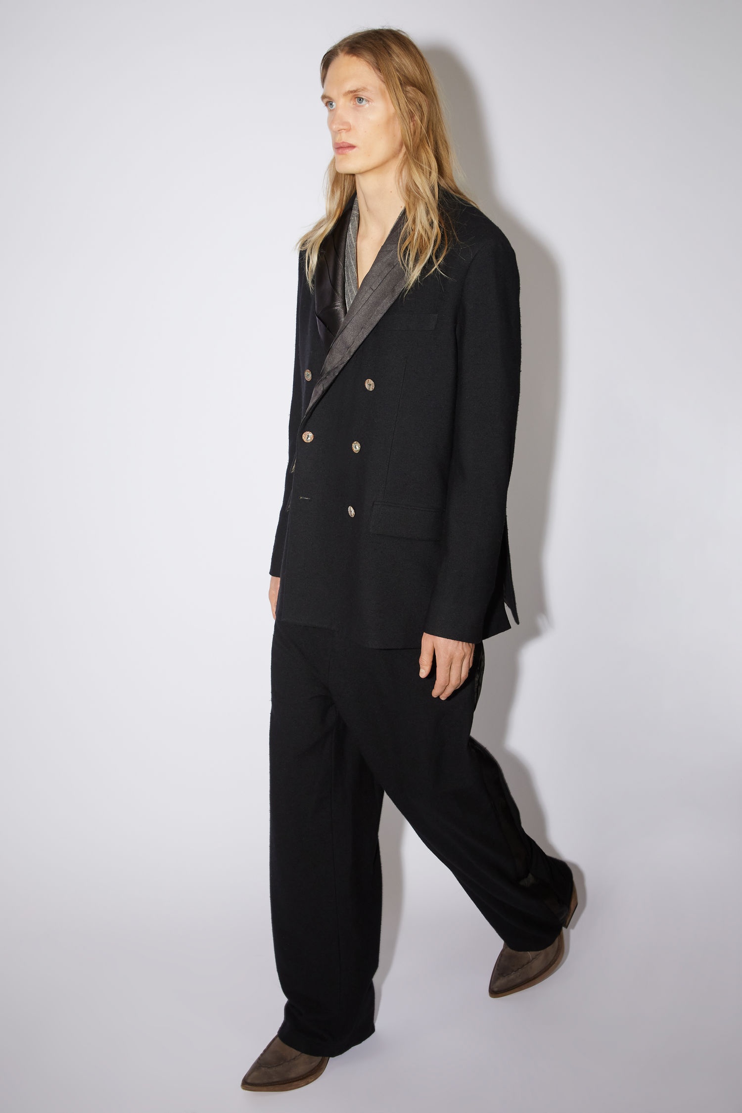 Tailored suit jacket - Black - 4