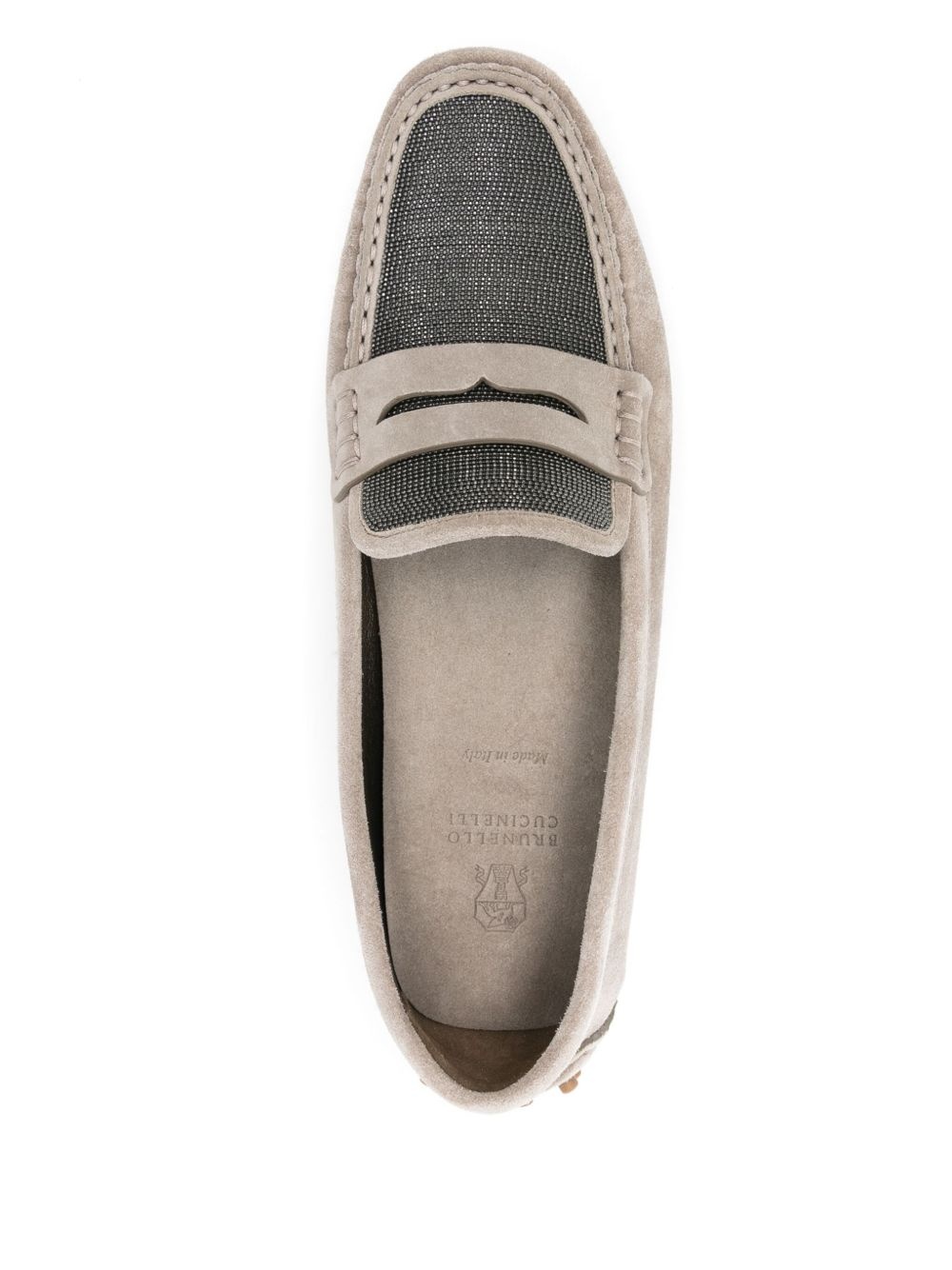 Monili-embellished loafers - 4