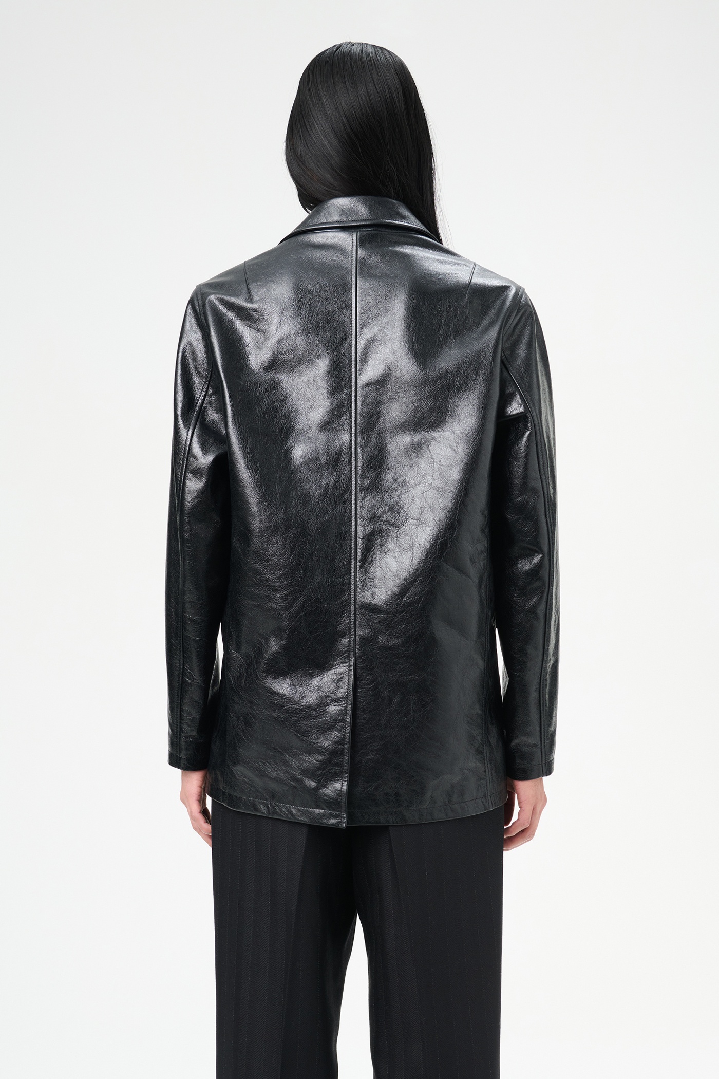 Alley Jacket Heavy Grain Black Leather - 8