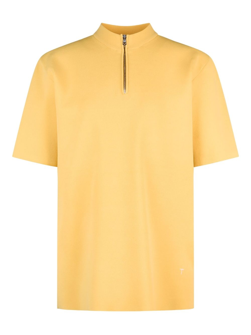 zip-up polo top - 1