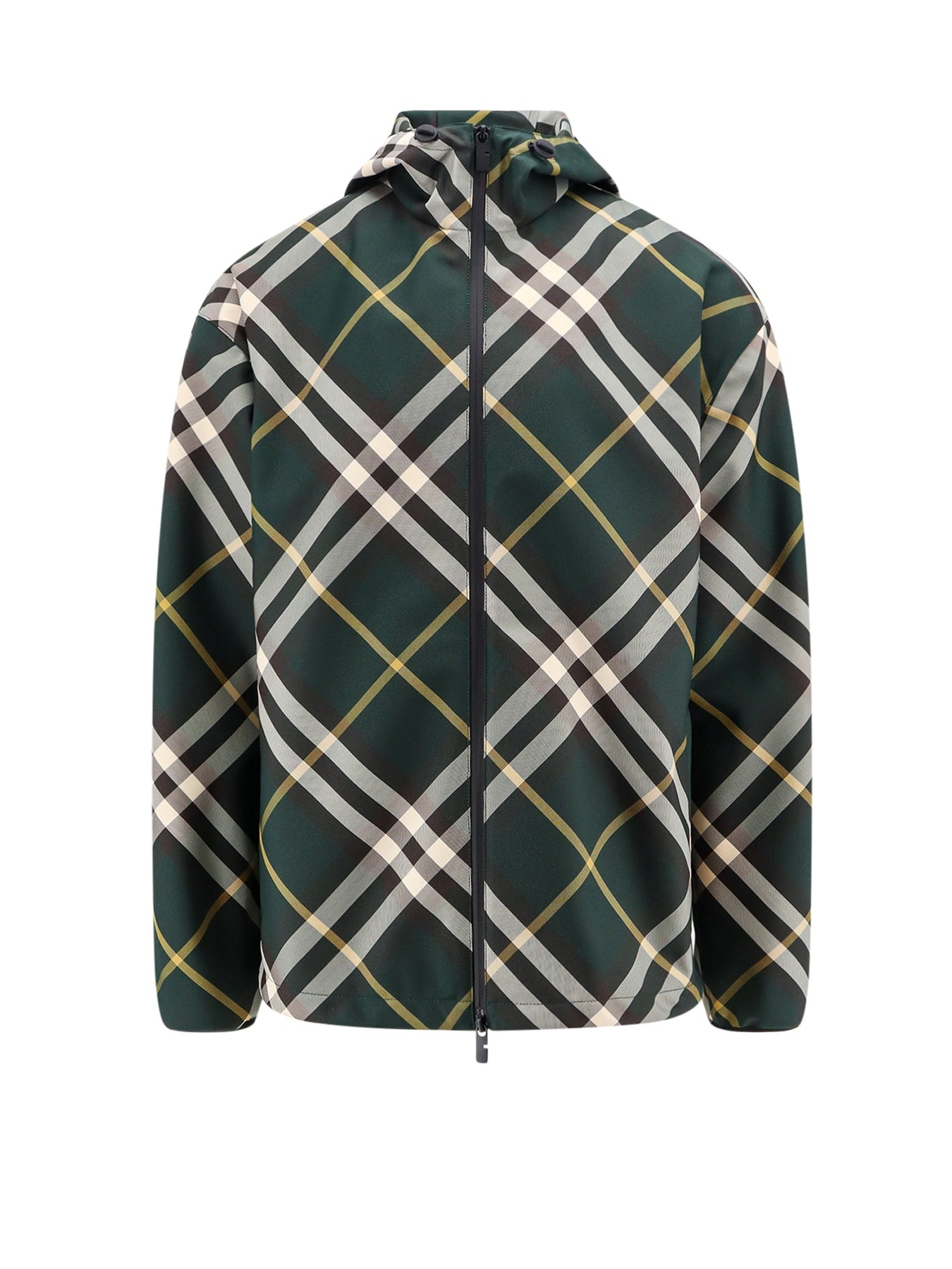 Nylon jacket with check motif - 1