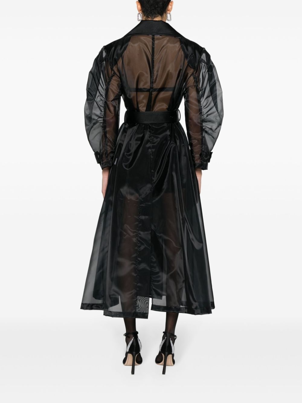 double-breasted long coat - 4