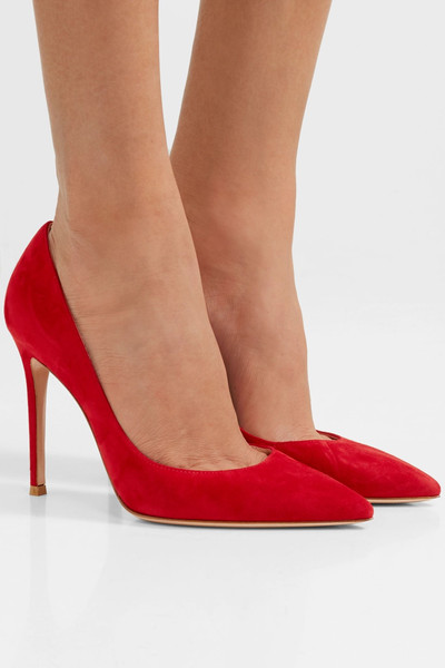 Gianvito Rossi 105 suede pumps outlook