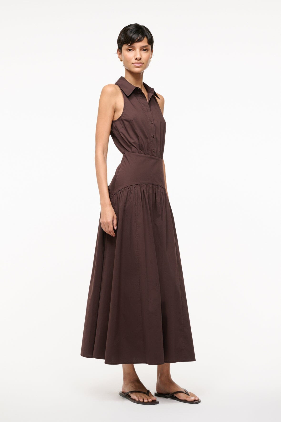 STAUD ROMY DRESS EARTH - 6