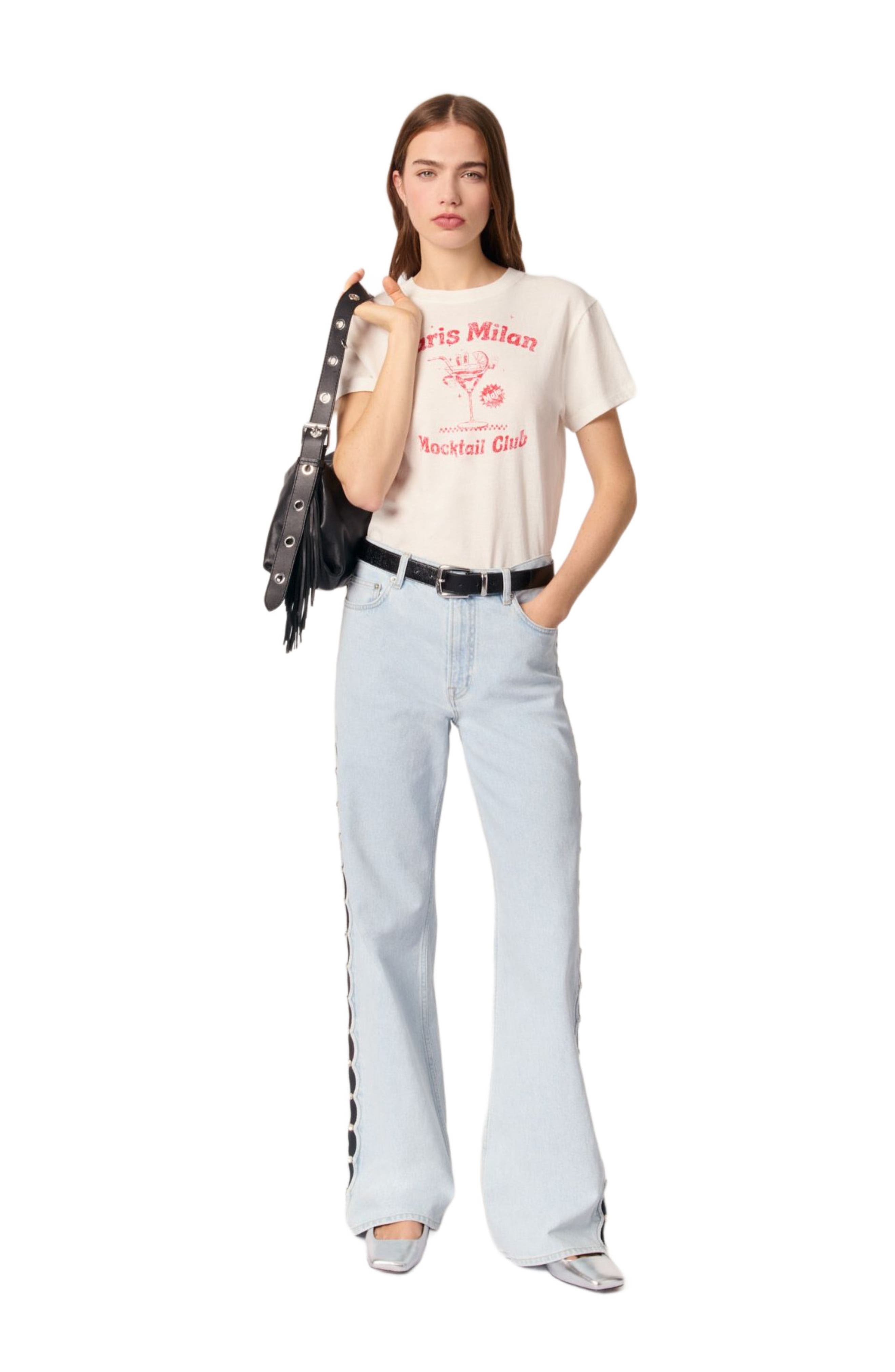maje Paris Milan T-shirt in White at Nordstrom - 2
