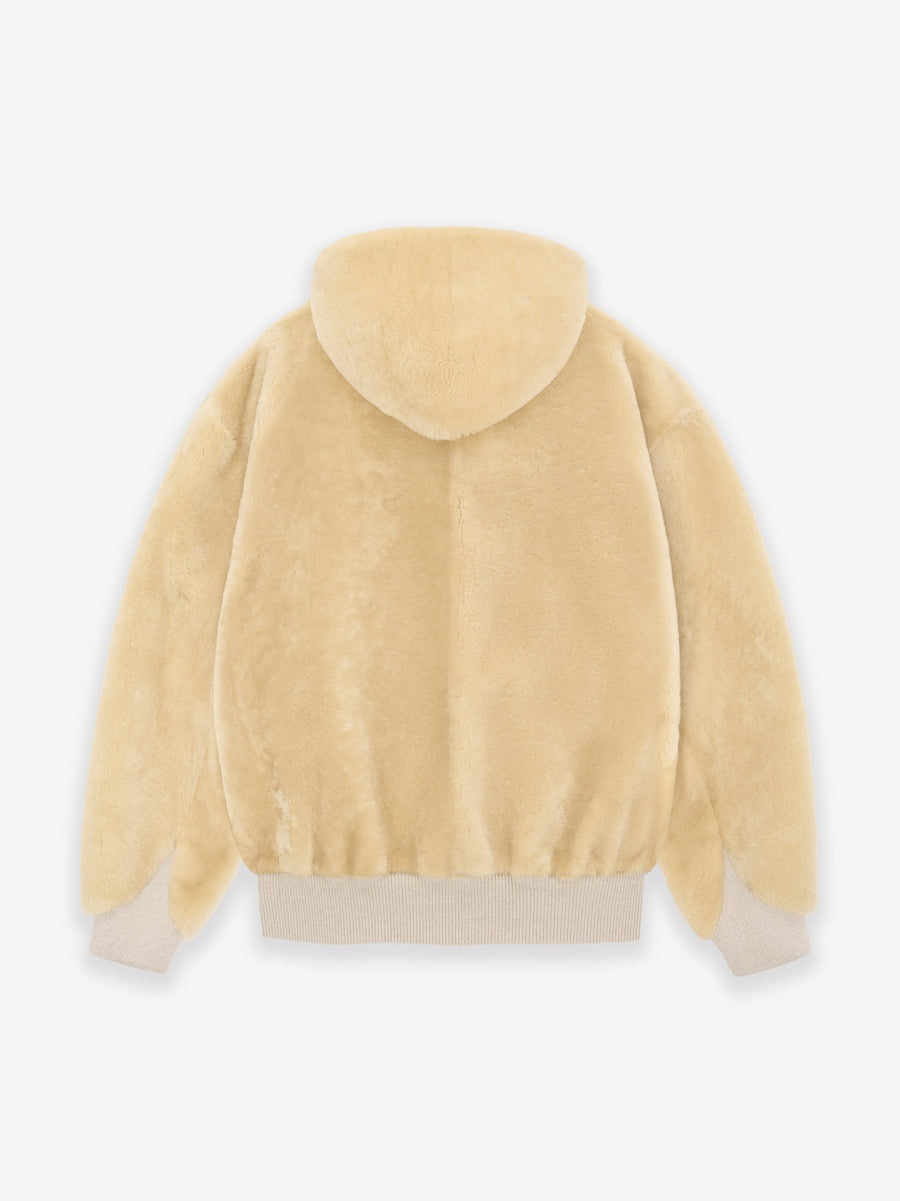 Shearling Hooded Bomber - 2