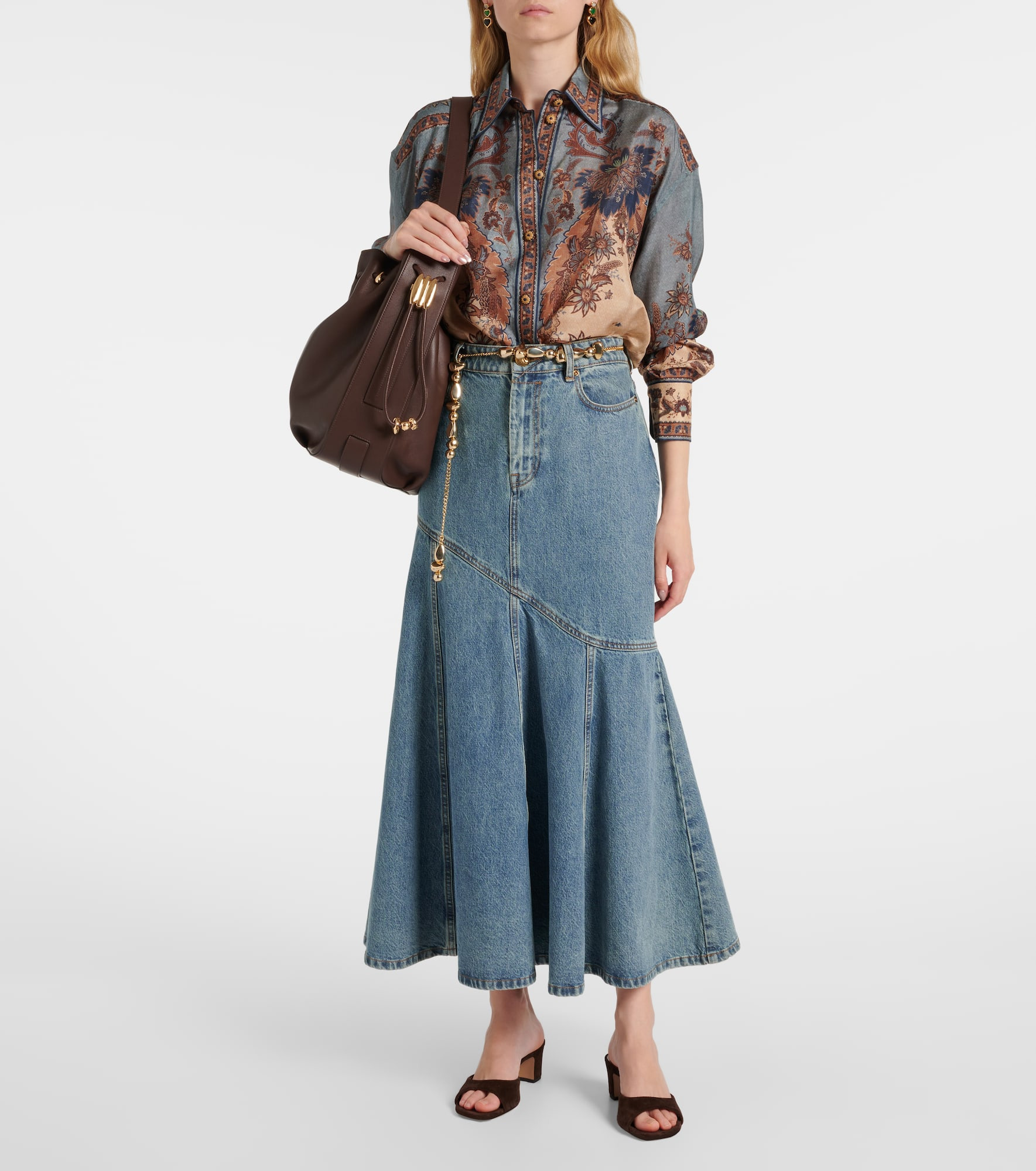 Halcyon Large leather bucket bag - 5
