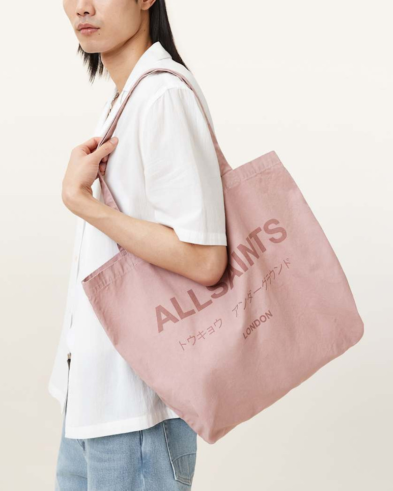 ALLSAINTS UNDERGROUND LOGO PRINTED TOTE BAG outlook